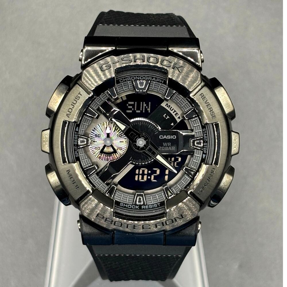 Casio G-Shock G-Steel GM110BB-1A Black Metal Bezel Men’s Watch NIB
